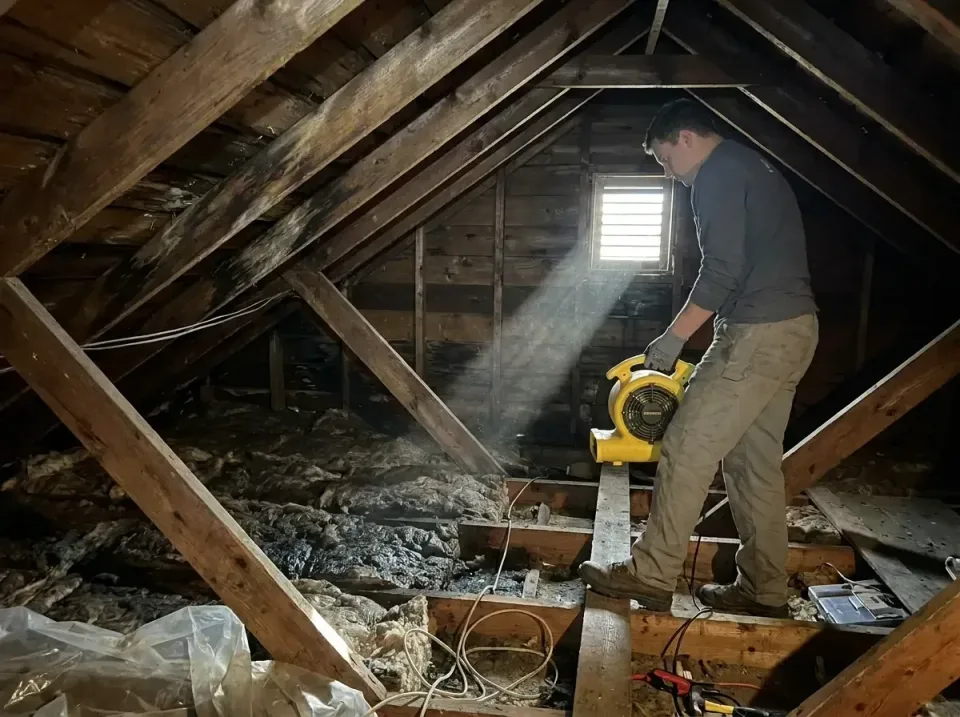 attic-water-damage-drying-proc-007 — frequently asked questions, Emergency Water Extraction & 24/7 Flood Response in Mannfor…